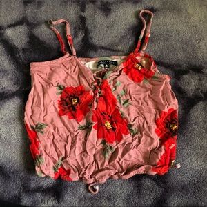 Kendall & Kylie PacSun Floral Cami Crop Top